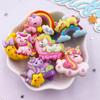 10pcs Resin Kawaii Colorful Cartoon Rainbow Unicorn Flatback Stone Figurine Christmas Decor Scrapbook DIY Bow Accessories