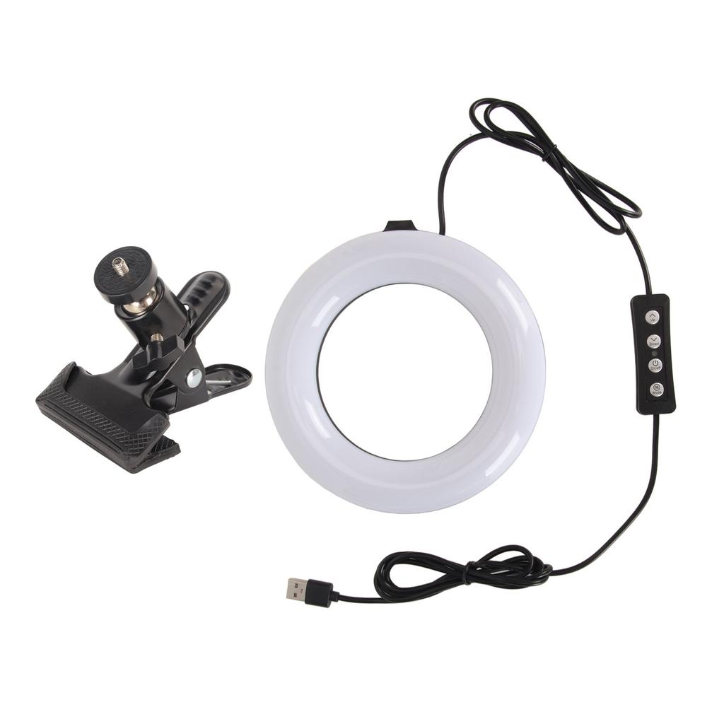Video Conference Lighting Kit with Power Clip 3 Color Temperatures 2700 To 6500K LED  Light Cl