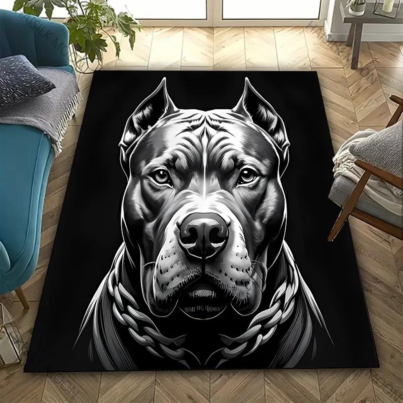 Круглый ковер с принтом American Bully Ковры для гостиной Прекрасные подарки для друзей Декоративный ковер для дома, офиса, магазина Большой размер