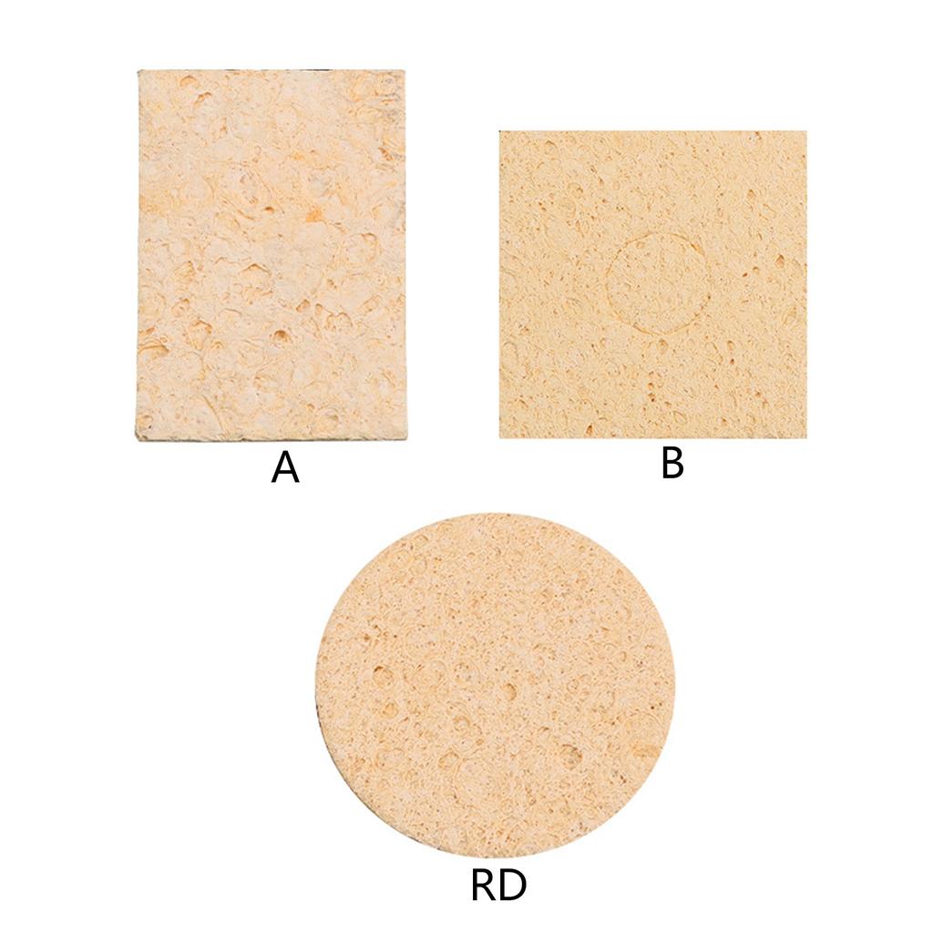 5 шт. губка для чистки головки электрического паяльника, высокая термостойкость, удаление олова, вспомогательный инструмент для сварки