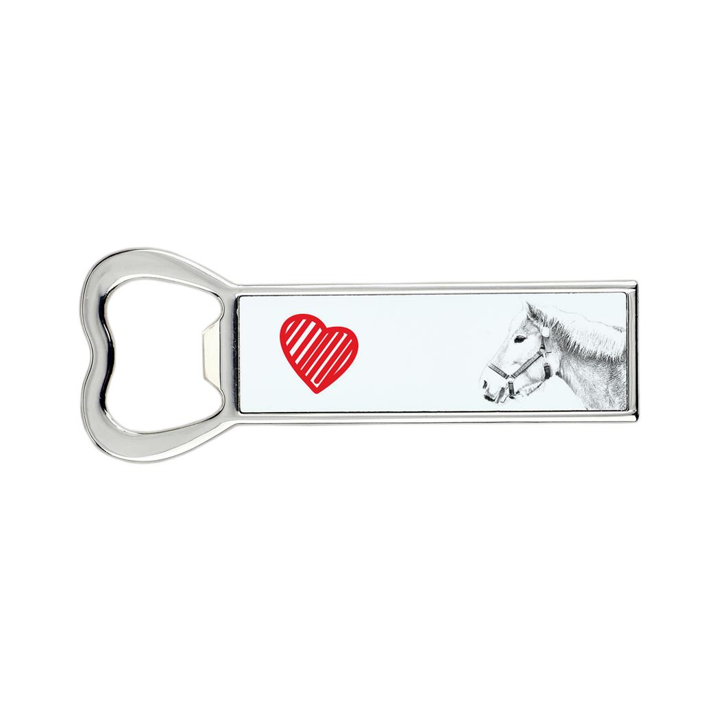Haflinger – Bottle opener with a horse, personalized fridge magnet bottle opener | Art-Dog