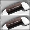 Leather Car Roof Armrest Pull Glove Door Handle Protector For Peugeot 206 207 301 307 T9 406 407 105 106 108 RCZ  2008 3008