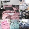 Concise Style Plants Bedding Sets Bed Sheet Duvet Cover Pillowcase Bedclothes