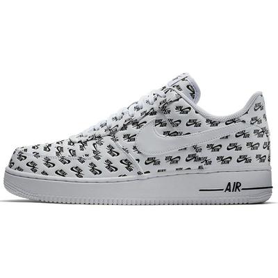 Air Force 1 Low Белые с логотипами по всей поверхности AH8462-100