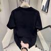 Тяжелая Модная Брендовая Мужская Футболка с Принтом, Короткий Рукав, Модный Повседневный Универсальный Топ