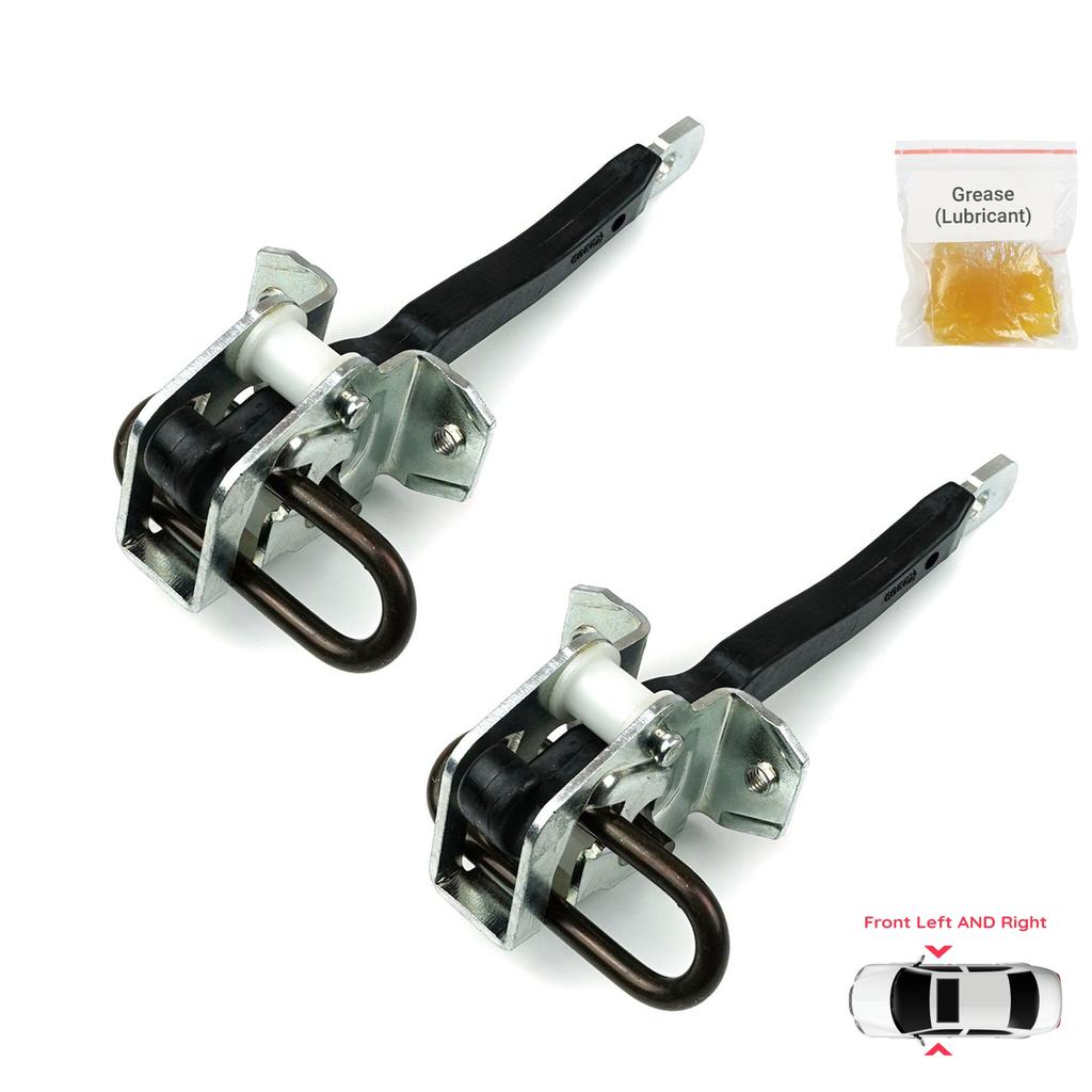 BDP1067-1 2 Pieces Front Left AND Right Door Catch Hinge Brake Stop Check Strap Limiter for BMW 5 Series E39 1995-2004 4/5 Door 51218193447