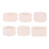 100Pcs Cute Headband Hair Clips Jewelry Display Card Blank Kraft Paper Card Hairclip Price Tag Hairpin Packaging Cardboard Holde