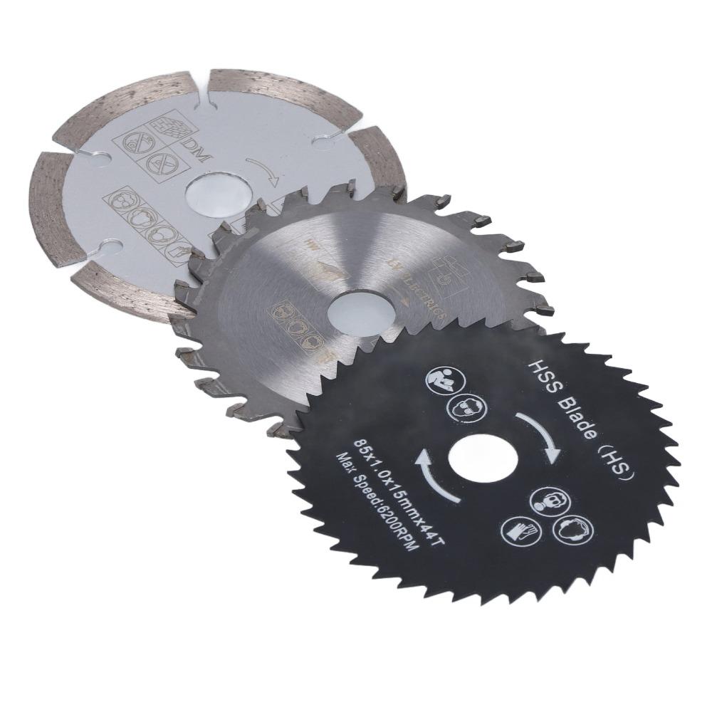 4pcs 3-3/8 Inch Diameter Mini Circular Saw Blade Circular Saw Blade Set  For Tile Grout Concrete