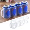 Can Storage Organizer Transparent Design Space-Saving Beer Beverage Refrigerator Storage Box