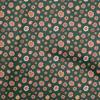 Cotton Flex Dark Green Fabric Asian Retro Floral  Sewing Craft Projects Fabric Prints By Yard 40 Inch