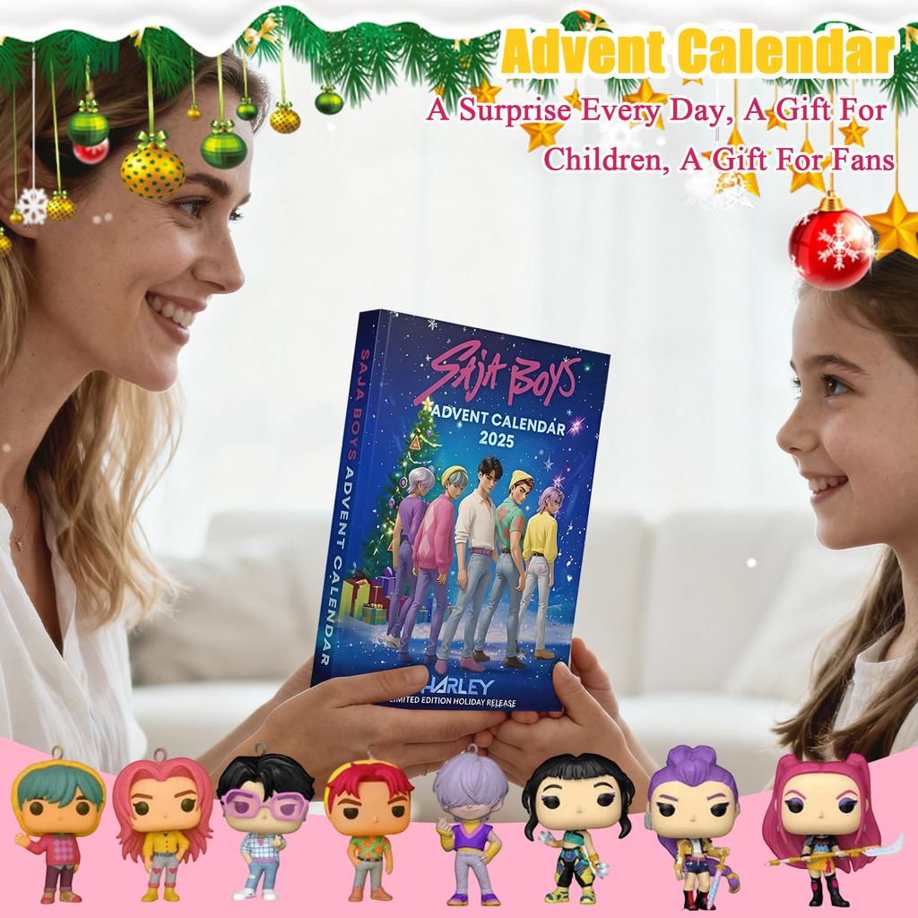 1 PC 3D Advent Calendar Christmas Decoration Plastic Pendant