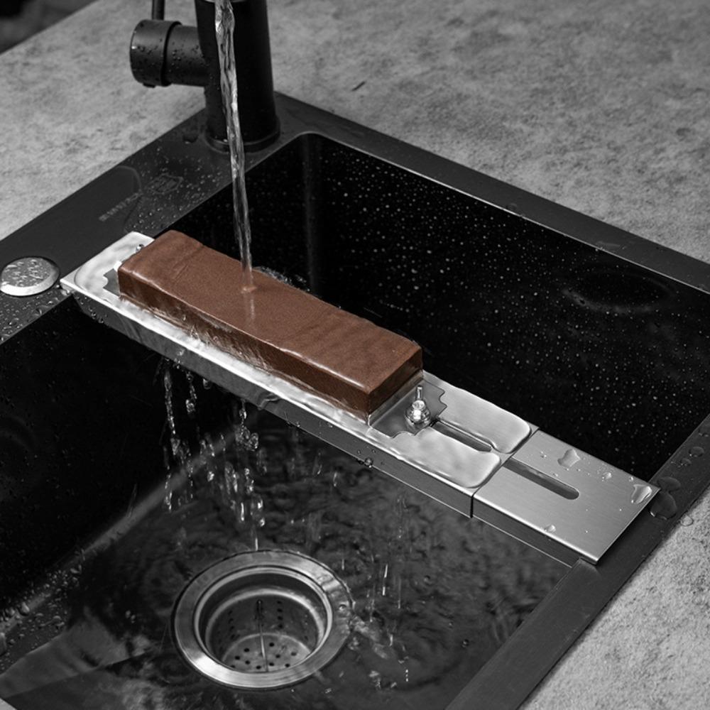 Anti Slip Sink Bridge Sharpening Stone Holder Adjustable Whetstone Base Restaurant