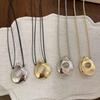 Кожаный Шнурок Длинная Цепочка для Свитера Цепочки в Корейском Стиле Винтажное Ожерелье с Подвеской в виде Вазы