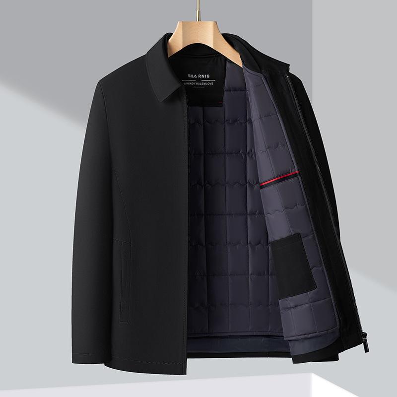 Middle-aged Thin Cotton-padded Jacket Dad's Quilted Jacket Jacket Middle-aged and Elderly Men's Cotton-padded Jacket