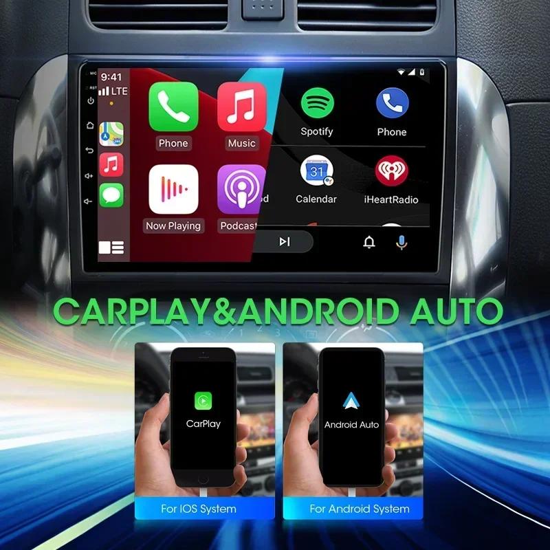 Srnubi GPS Navigation Carplay Android Auto pour Citroën C4 C-Triomphe Quatre 2004 - 2014 Autoradio Écran tactile QLED Écran UIS6125 8 cœurs