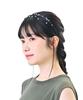 [Кашира] Повязка на голову, Повседневный, Классический, ВеснаЛето, Жемчуг, Хлопок, SHK01210, ЧЕРНЫЙ2, один размер