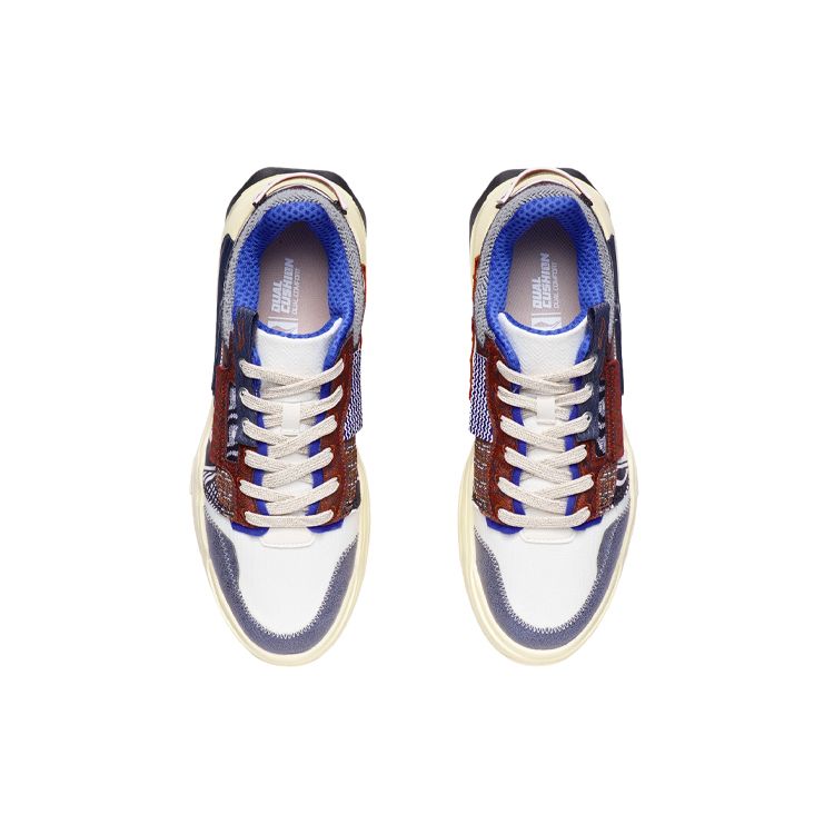 Li Ning Geek Reflective Durable Lightweight Non-Slip Breathable Low-Top Skate Shoes Men Skate Shoes Brown AGCR119-4