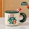 Новогодний Подарочный Кружка с Крышкой Ложкой Подарок на Китайский Новый Год Керамическая Чашка для Воды Подарочная Коробка Китайский Стиль Пара Кружек