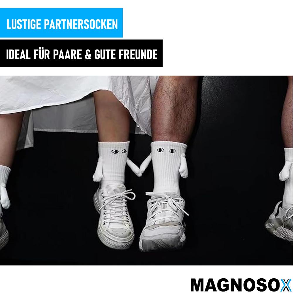 MAGNOSOX 2 пары магнитных носков с руками, носки «рука в руке» для пар