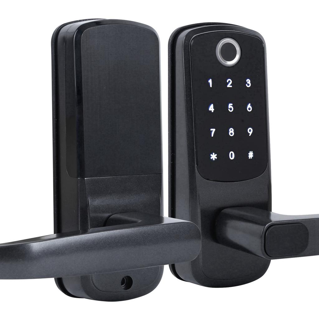 Биометрический дверной замок с отпечатком пальца, Bluetooth-приложение, пароль с механическим ключом для голосового управления