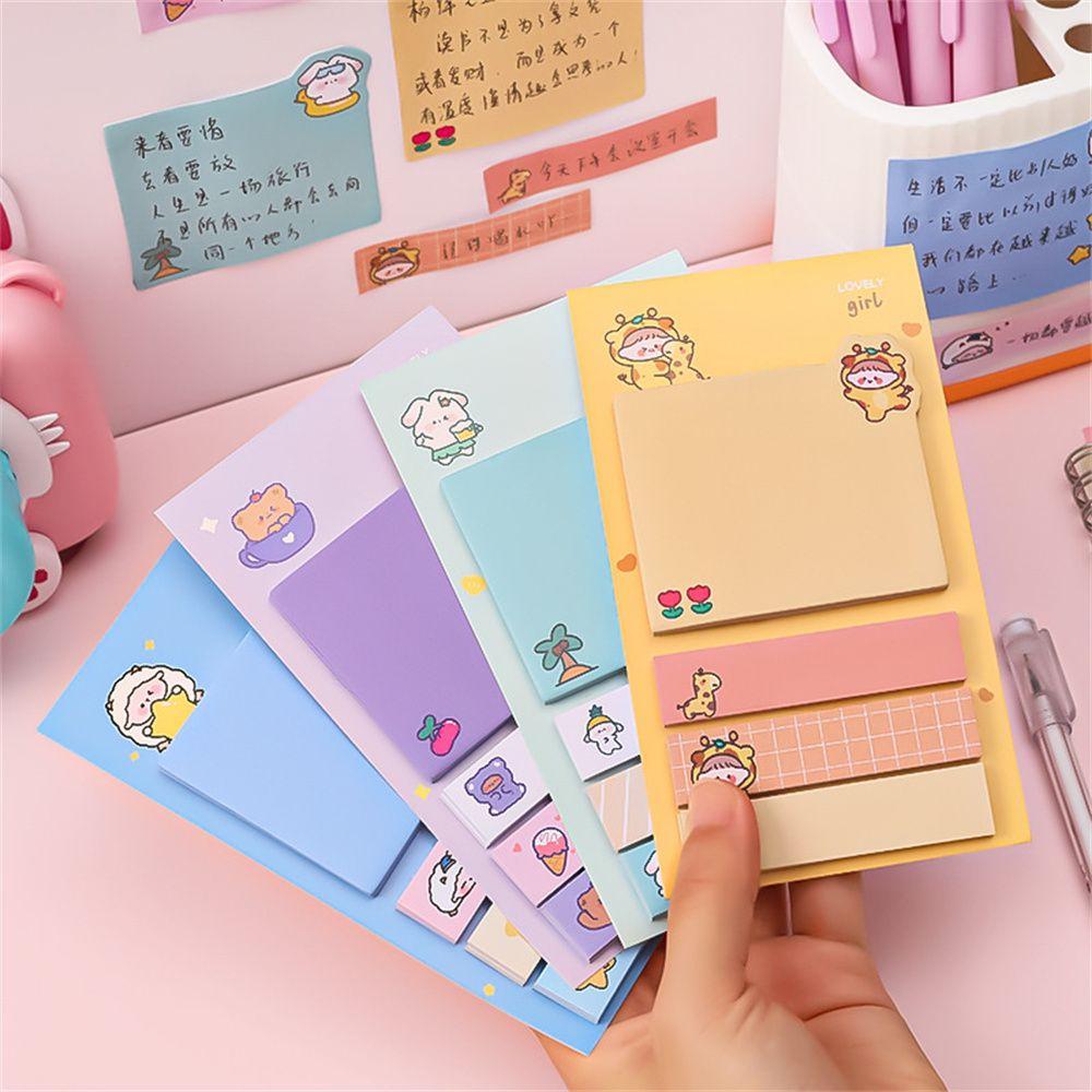 Kawaii School Supplies Animal Stationery N Times Memo Pads Planner Stickers Sticky Notes Bookmark