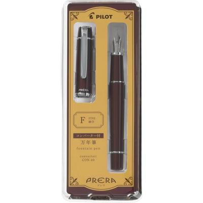 Перьевая ручка Pilot Prera Красно-коричневая Тонкое перо P-FPR-1-RBN-F с CON-40