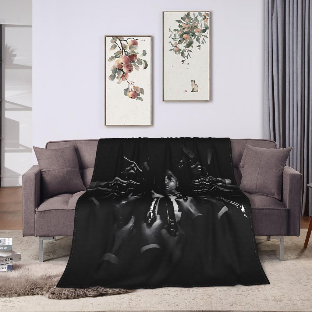 YoungBoy Never Broke Again Blanket Warm Street Trend Plush Throw Blanket For Couch Chair Travel Office Bedspread Bed Cover
