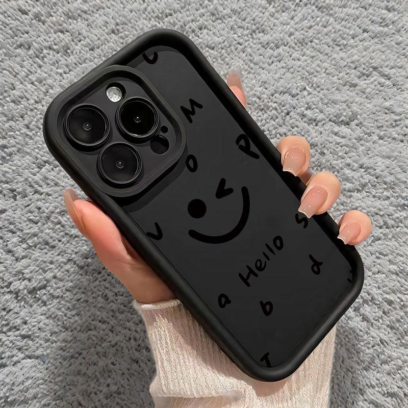 Smiley Face Phone Case For Infinix Note 40 Pro Plus 40X 30 Pro /Note 12 G96 Case Shockproof Soft Silicone Protect Cover Bumper