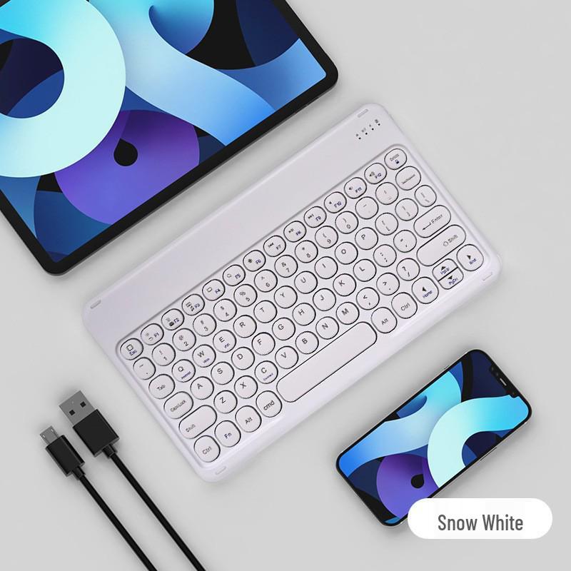 X3 Bluetooth Магическая клавиатура: Портативная беспроводная с круглыми клавишами "Капля воды" для мобильного телефона и планшета.