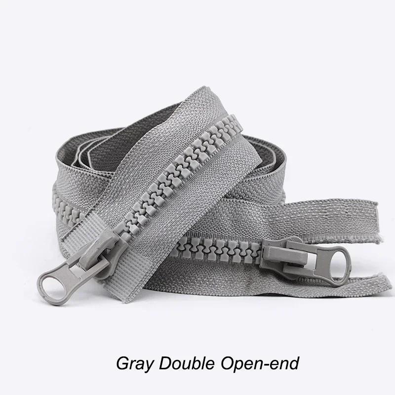 №8 60-500 см Пластиковая молния с двумя бегунками, разъемная, длинная, для шитья пуховика, палатки, ремонтной одежды, аксессуары для DIY