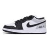 Jordan Air Jordan 1 Singing At Dusk Qiu Lin Abrasion Resistant Low top Vintage Basketball Shoes Men's White Dark Gray 553558-131(Team85-)
