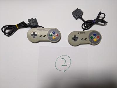 Восстановленный комплект из 2 контроллеров Nintendo SFC