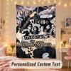 Custom Personalized Tapestry,Arctic Monkeys Print Custom Name Text Wall Art Hanging for Bedroom