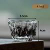 Japanese Hammer Pattern Heat-resistant Tea Cup Transparent Glass Master Cup Personal Cup Household Kung Fu Tea Wine