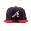 [New Era] Кепка 9FIFTY Snapback VINTAGE STRIPE SNAPBACK CAP Шляпа 950 MiLB MLB Малая лига (Атланта Брэйвз) [Использовал]