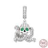 925 Sterling Silver Green Series Flower Tree Apple Pendant Diy Fine Beads Fit Original Fashion Charms Bracelet Women Jewelry