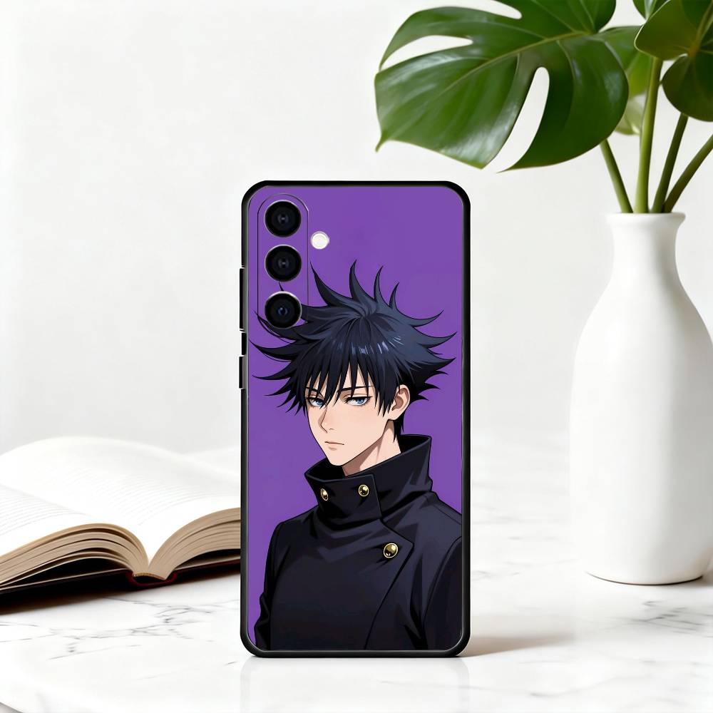 Чехол для телефона Jujutsu Kaisen с Мегуми Фусигуро для Samsung Galaxy A73, A72, A71, A70, A53, A52, A51, Другие, Мягкий Черный