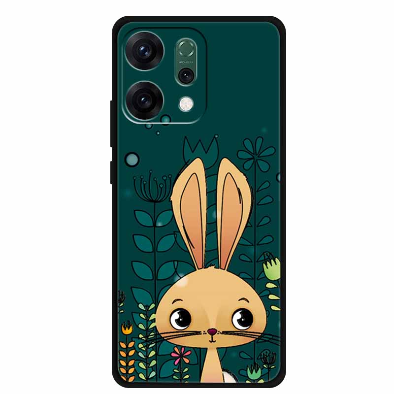 For Oppo Reno 14 5G 3D CaseRelief Flowers Emboss Phone Cover For Oppo Reno 14 Black Silicone Shockproof Soft Fundas Protector