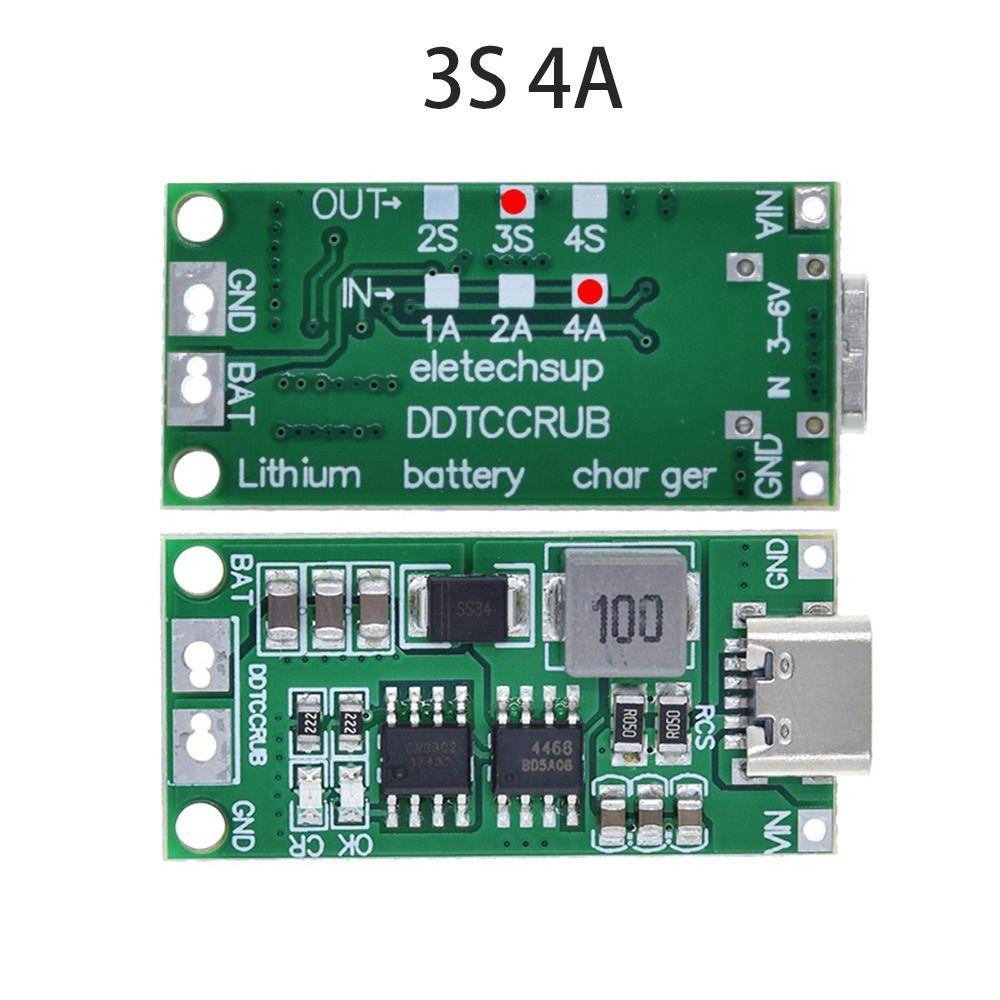 11.1V 14.8V Type-C к 8.4V 12.6V 16.8V Зарядка литиевой батареи Повышающая плата Повышающий модуль 2S 3S 4S