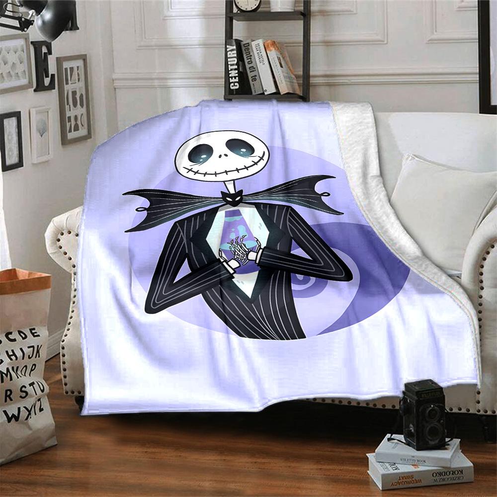 1pc Jack Christmas7 Blanket, Gift, for Men and Women, Soft Blanket, Good for Sofa Bed Couch Travel, Lightweight Flannel Blanket