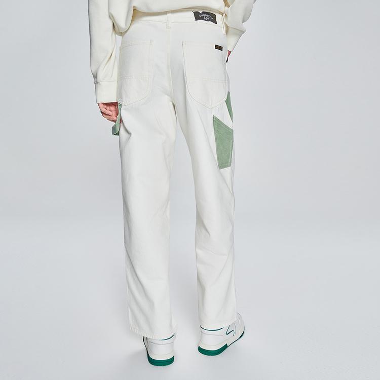 Lee X Randomevent Lee X RANDOMEVENT Jeans Unisex Ecru Moderate Straight Fit Pants LUB005304201690A02337