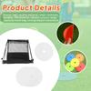 10x Flat Cones Floor Dots Field Court Markers Non Slip Rubber Spot Markers Plates for Soccer Agility Speed Football Drills