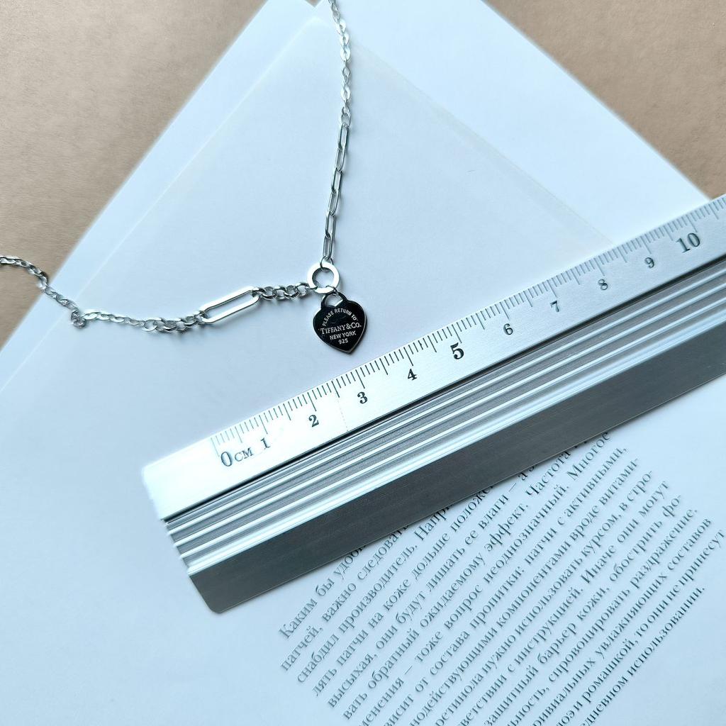 Серебряное колье с без камней, вес изделия 3,91 гр (2161097)