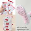 Harajuku Street Pilates Socks Breathable Cherry Embroidery Socks New Yoga Socks