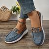 Large Size Casual Single Shoes Women's Slope Heel Platform Canvas Foot Shoes Fashion