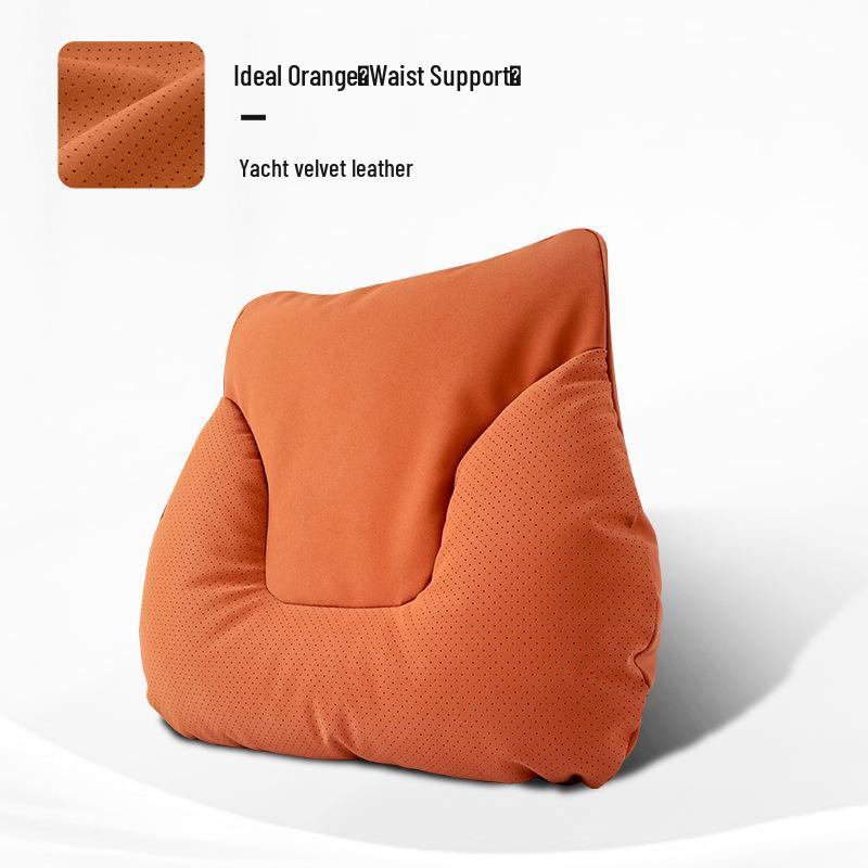 Car Headrest & Lumbar Support Pillow Set - 5-Piece Neck & Back Cushion for New Vehicles