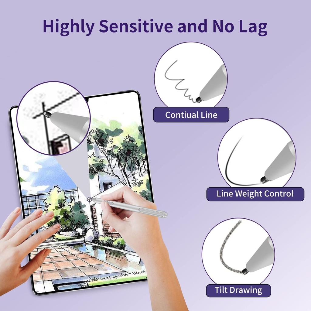 Uogic Surface Pen Tip Refill Set of 3 HB Type Surface Pro 2017 Pen Pro Pro 4 Surface Pen Compatible (Surface 5) (Model 1776) /Surface Pen/Uogic