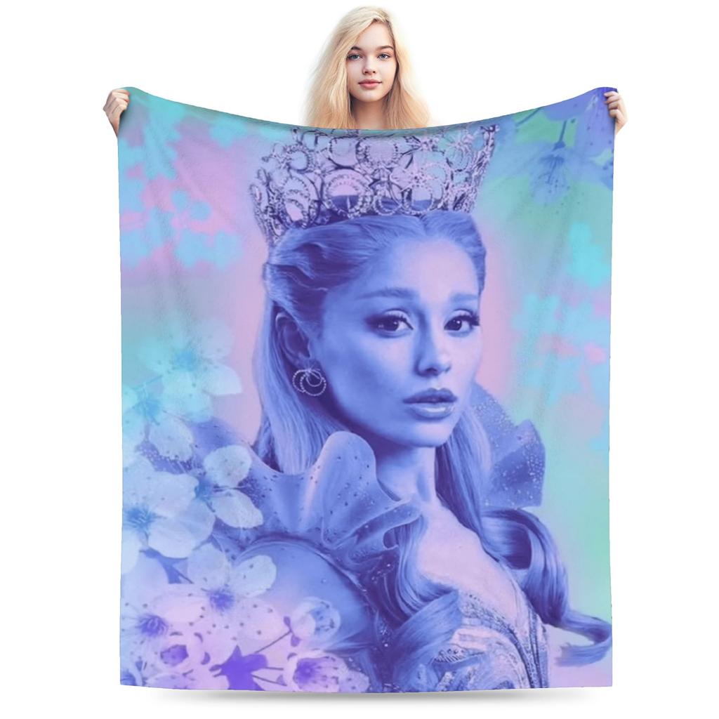 W-Wicked 2 Musical Movie Glinda Elphaba Blanket Warm Soft Street Trend Plush Throw Blanket Flannel Bedspread Bed Cover