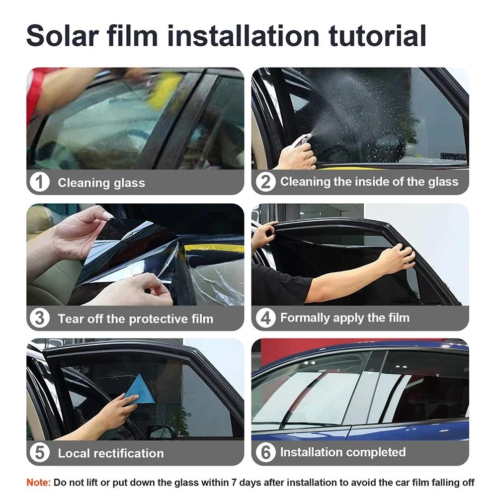 For Tesla Model S 2020 2021 Solar UV Privacy Protector Pre Cut Window Tint Film Front Rear Side Car Accessories Auto Parts