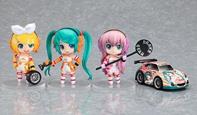 Модифицированный набор Nendoroid Petit Racing Miku 2010 Nico Direct Sales [без наклейки] Ver. (Инерционный автомобиль белый) (Нико Лимитед)